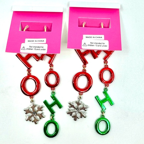 Betsey Johnson ‘Ice Queen’ HoHoHo Necklace/Earrings NWT! - Picture 13 of 15